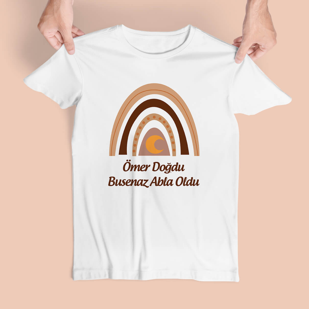 Çocuklara Özel Abi Oldu Abla Oldu Tişörtleri