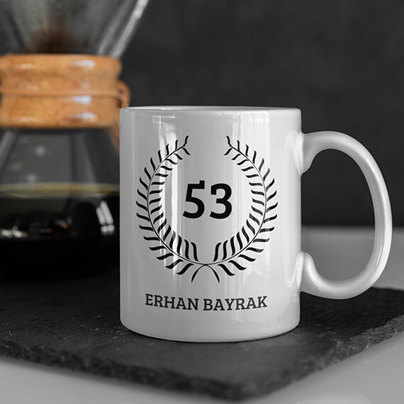 Plaka Ve İsim Baskılı Kupa