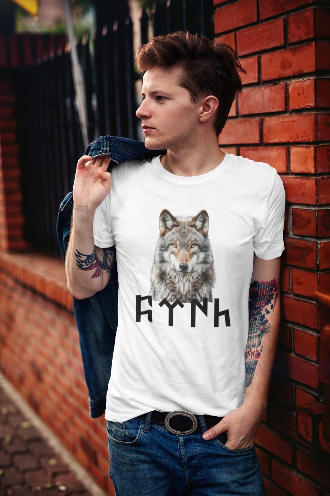 Kurt Tasarımlı Kadın & Erkek Tişört - Unisex Baskılı Tişört - Görsel 2
