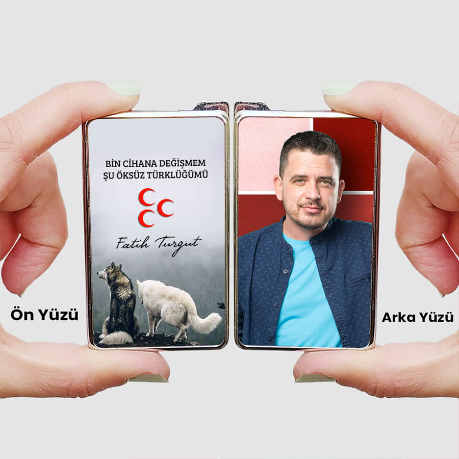Bin Cihana Değişmem Şu Öksüz Türklüğümü Tasarımlı Çakmak