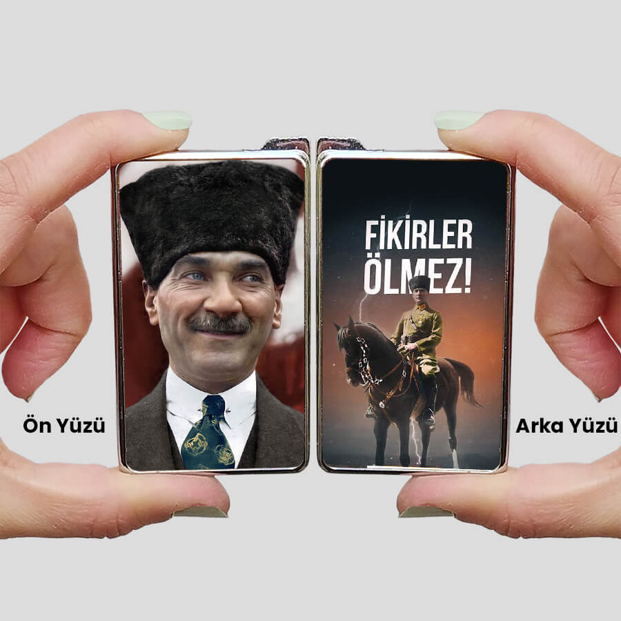 Fikirler Ölmez Tasarımlı Metal Çakmak