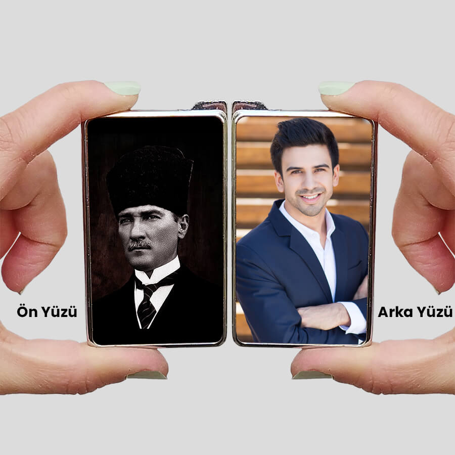 Kişiye Özel Fotoğraf Baskılı ve Atatürk Resimli Kaliteli Çakmak