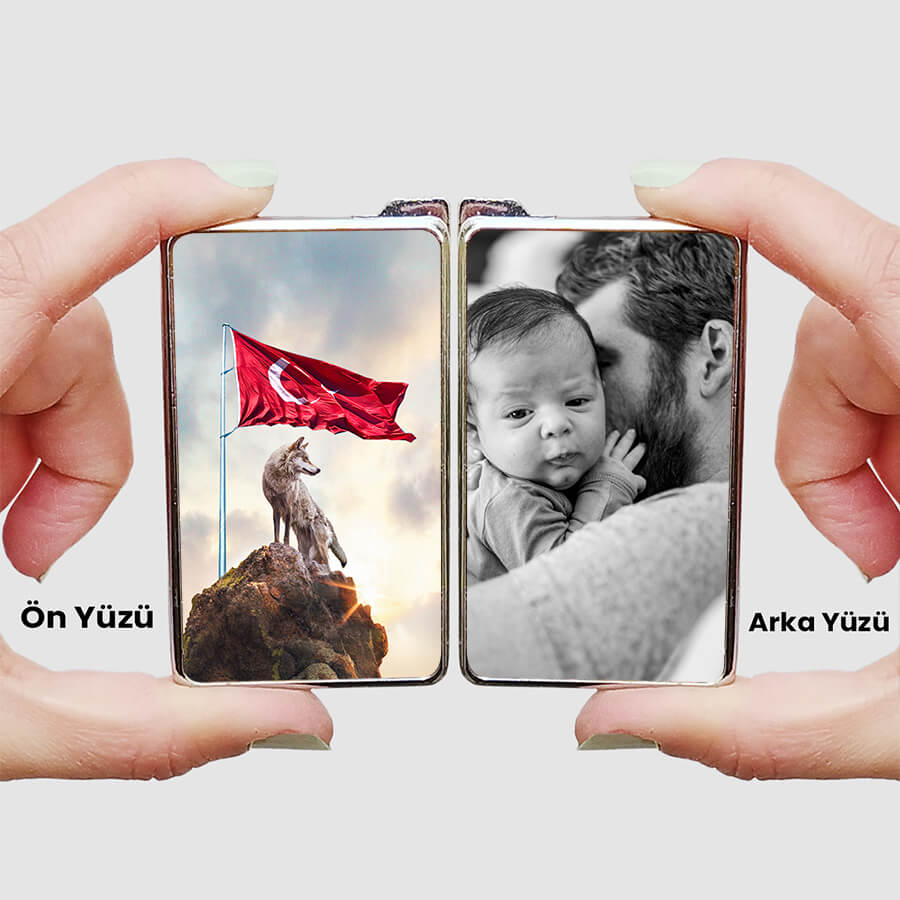 Kurt Baskılı ve Resimli Babaya Hediye Çakmak Tasarımı