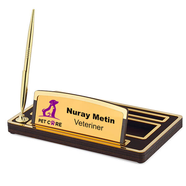 Logo Baskılı Kişiye Özel Masa İsimliği