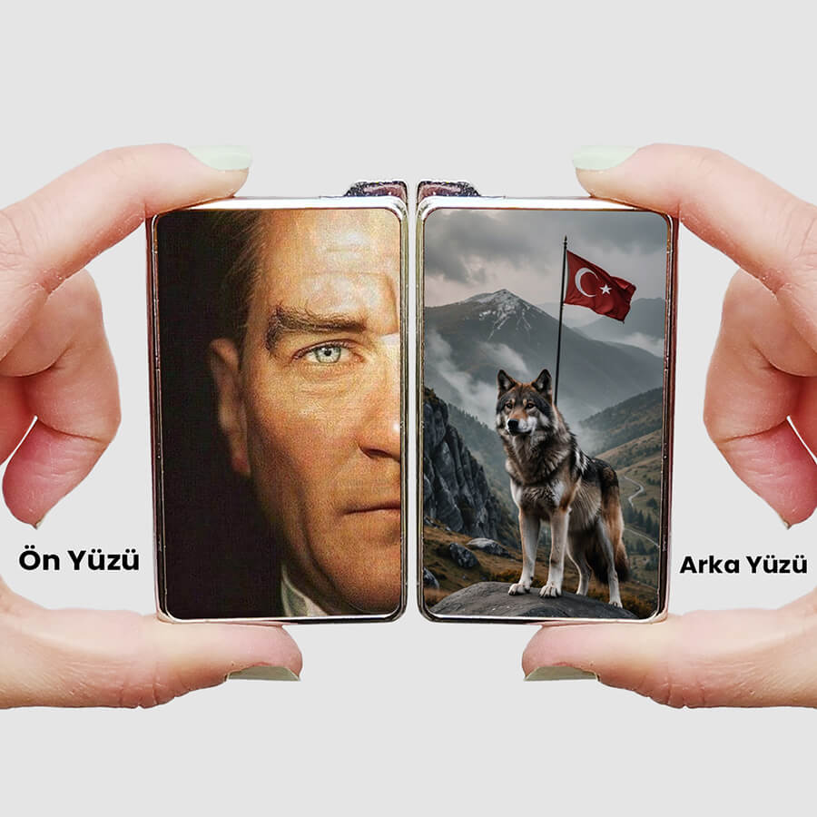 Mustafa Kemal Atatürk Ve Kurt Baskılı Çakmak