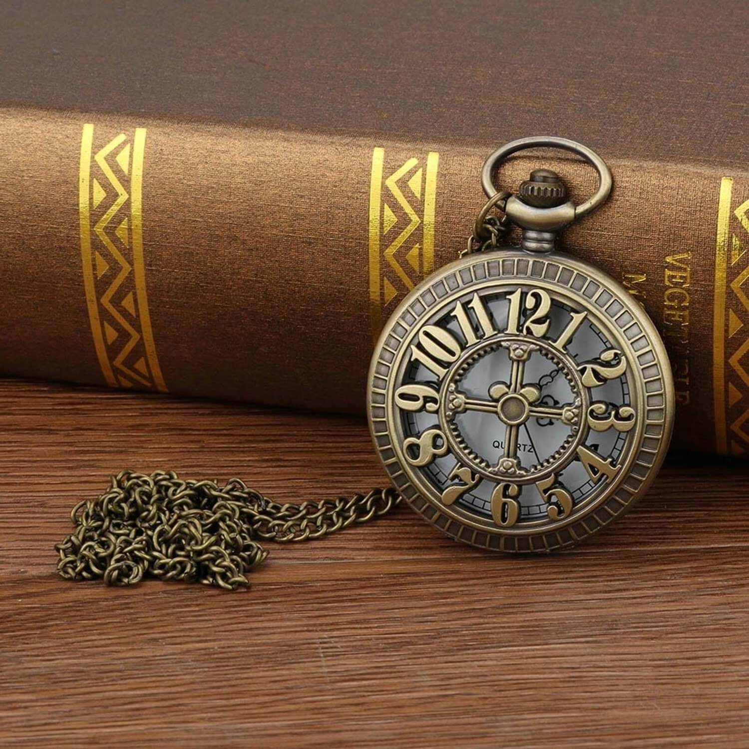 Quartz Rakamlı Retro Cep Saati