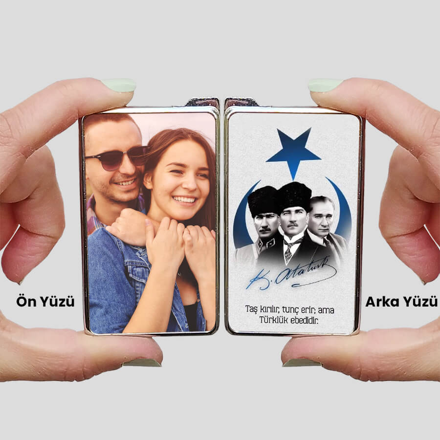 Resimli ve Atatürk Baskılı Çakmak Tasarım