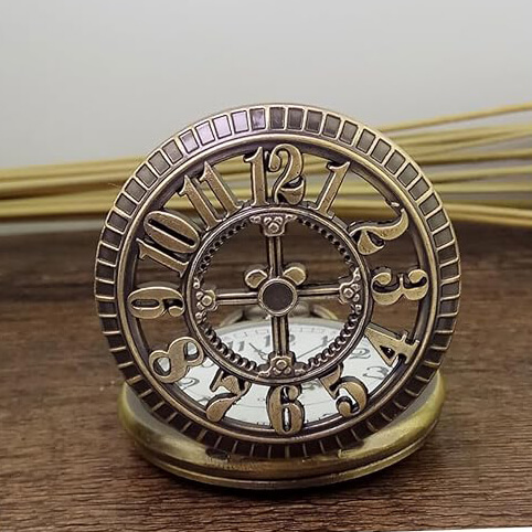 Quartz Rakamlı Retro Cep Saati - Görsel 3
