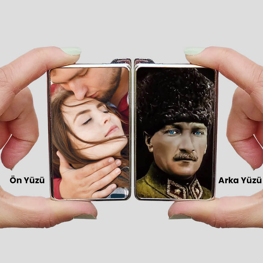 Sevgiliye Doğum Günü Hediyesi Atatürk Baskılı Özel Çakmak