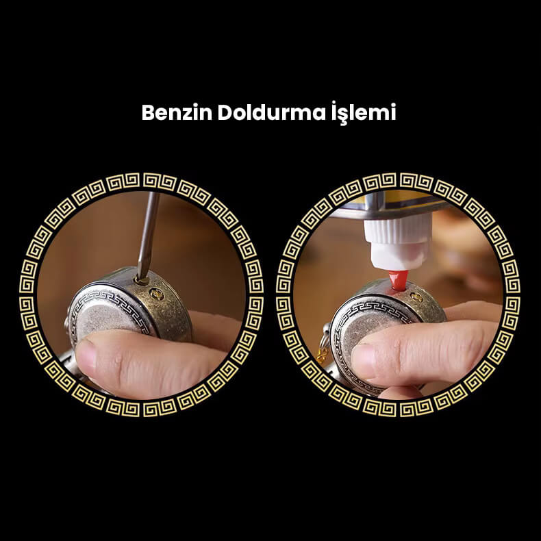 Sevgiliye Hediye Retro Klasik Benzinli Resimli Çakmak - Görsel 4