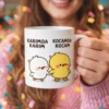 karımda karım kocamda kocam kupa bardak temalı Karımda Karım Kocamda Kocam Karikatürlü Kupa Bardak - Görsel 1