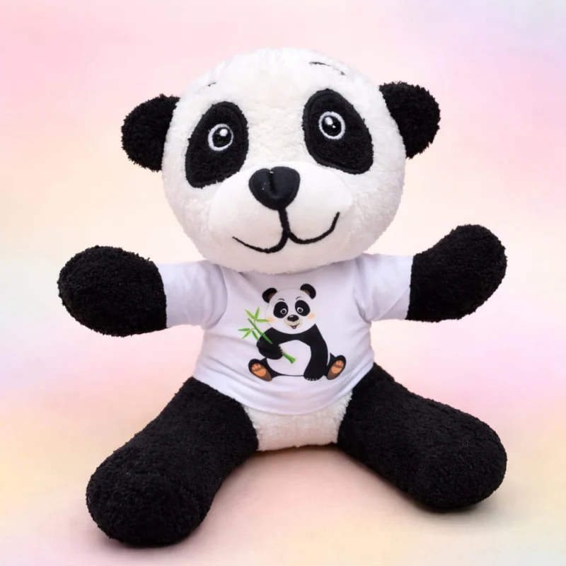 Tişört Tüylü Panda Oyuncak