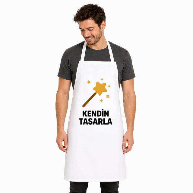 Mutfak Önlüğü Tasarla resimli mutfak önlüğü