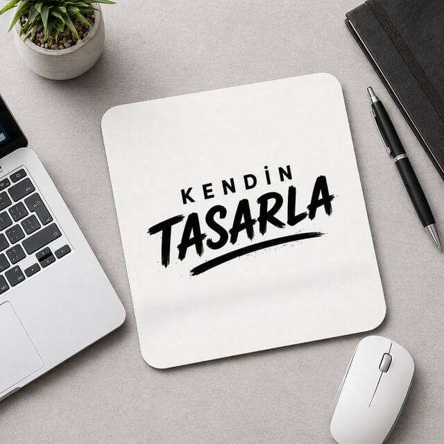 Kare Mouse Pad Kişiye Özel Kendin Tasarla – Bilek Destekli Kare Mouse Pad 20x23 cm