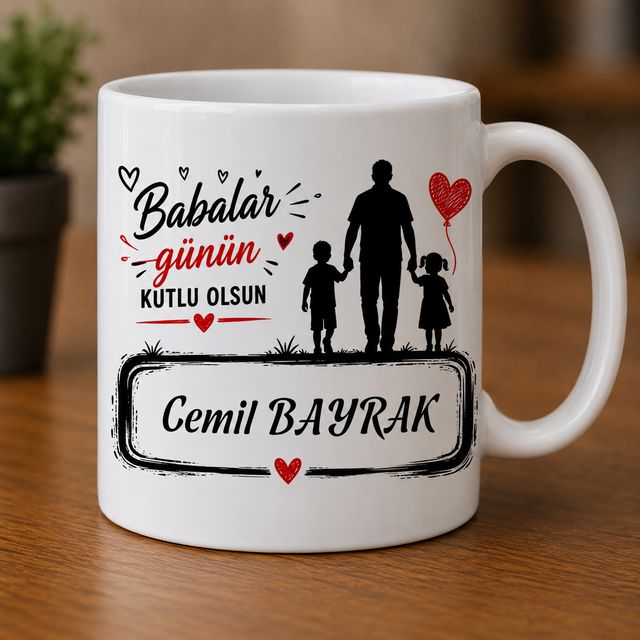 Özel tasarım anlamlı baba kupa bardağı