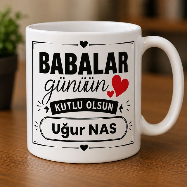 Babaya özel tasarım seramik kupa bardak
