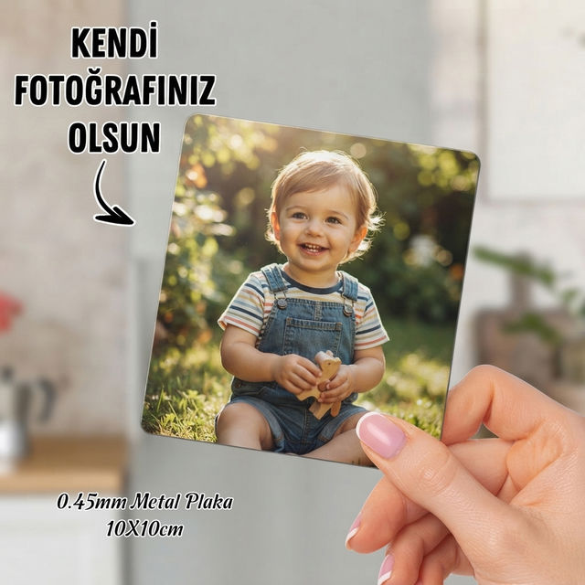 Kendin tasarla kişiye özel metal fotoğraf baskı