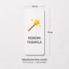 Kişiye özel metal sticker 7,5x18 cm